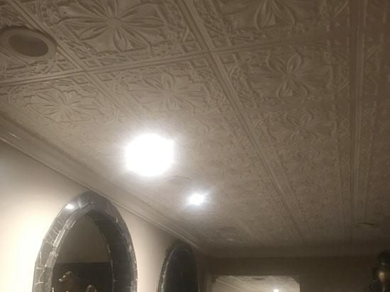 Lucas’s Shield Glue-up Styrofoam Ceiling Tile 20 in x 20 in – #R124