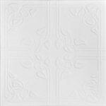 Ivy_leaves_glue_up_styrofoam_ceiling_tile_20_in_x_20_in_R37_plain_white