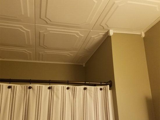 The Virginian Glue-up Styrofoam Ceiling Tile 20 in x 20 in – #R08