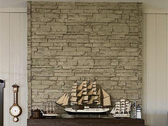 24 in x 48 in x 1.75 in Canyon’s Edge Stack Stone Panel – Biscotti Tan