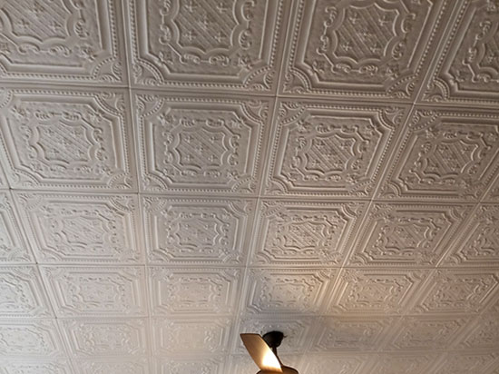 Bijou and Bee Bee Glue-up Styrofoam Ceiling Tile 20 in x 20 in – #R126